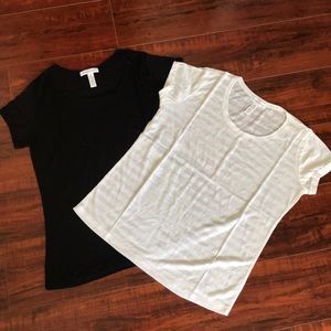 2 BN (M) Burnout Strip Folded Sleeves Shirt